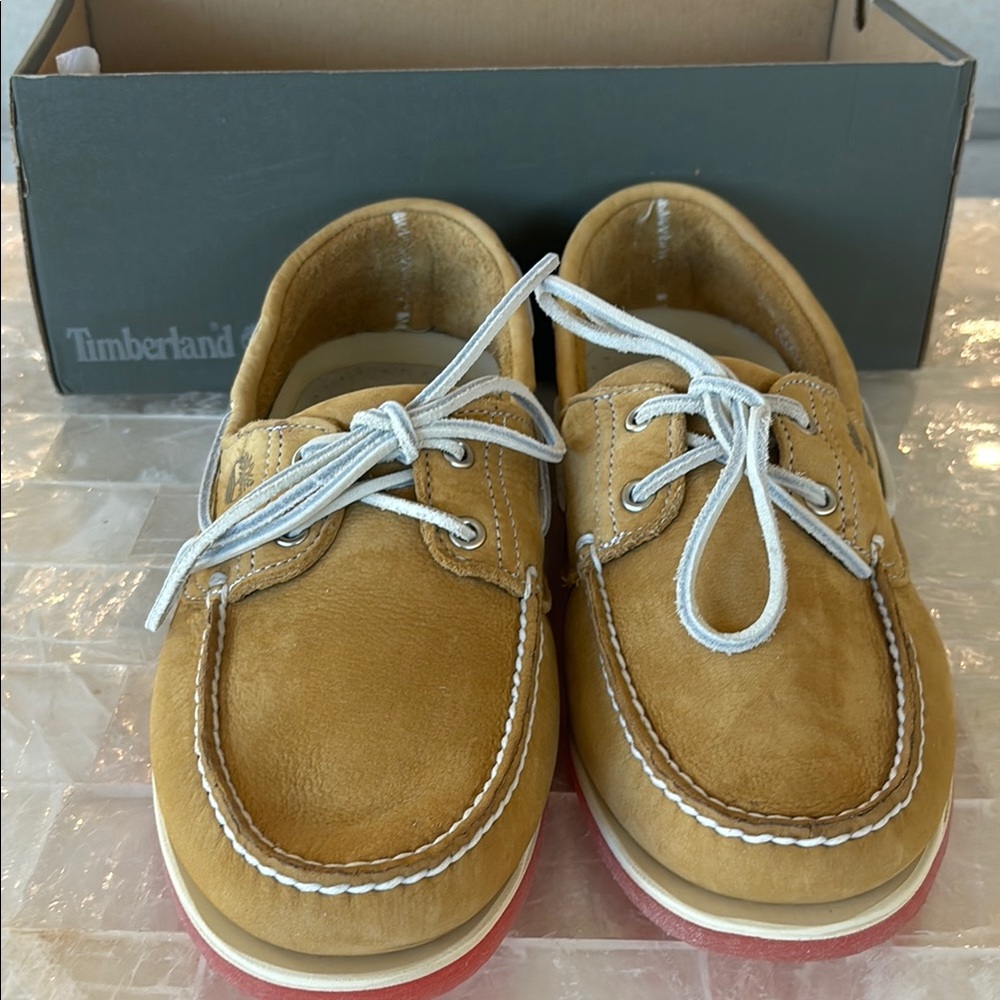 Timberland Tan Boat Shoes